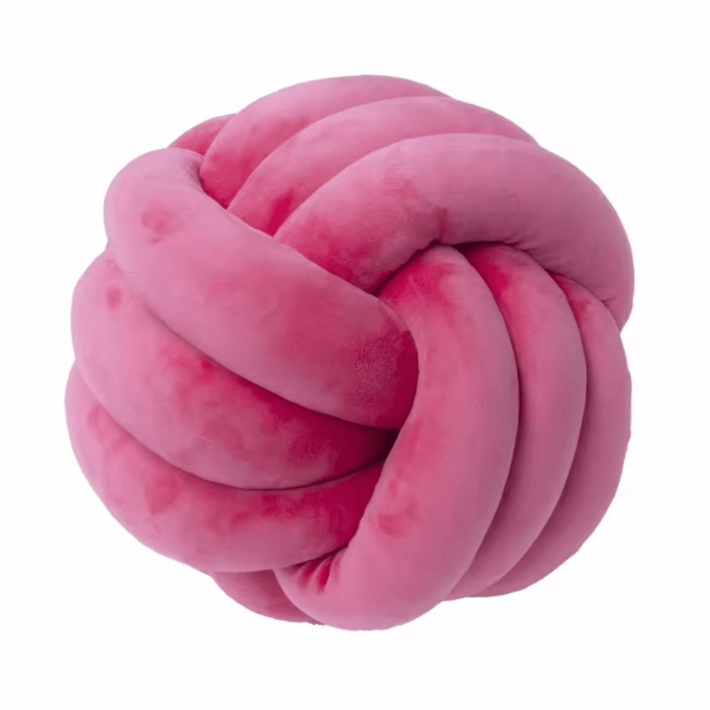 KnotPlay Woven Knotted Ball Pillow Plush Backrest Cushion For Gaming Chair Sofa Home Decor 9