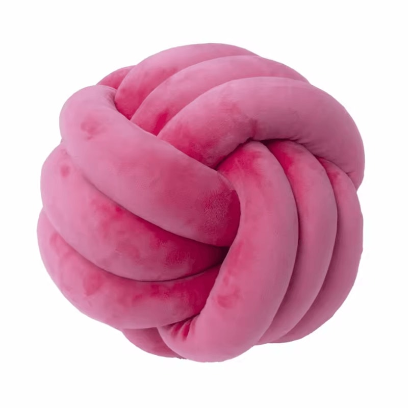 KnotPlay Woven Knotted Ball Pillow Plush Backrest Cushion For Gaming Chair Sofa Home Decor 9