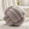 CozyKnot 9x9Inch Round Knot Throw Pillow Soft Plush Ball Cushion For Sofa Bed Home 2