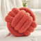 CozyKnot 9x9Inch Round Knot Throw Pillow Soft Plush Ball Cushion For Sofa Bed Home 5