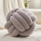 CozyKnot 9x9Inch Round Knot Throw Pillow Soft Plush Ball Cushion For Sofa Bed Home 6
