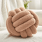 CozyKnot 9x9Inch Round Knot Throw Pillow Soft Plush Ball Cushion For Sofa Bed Home 7
