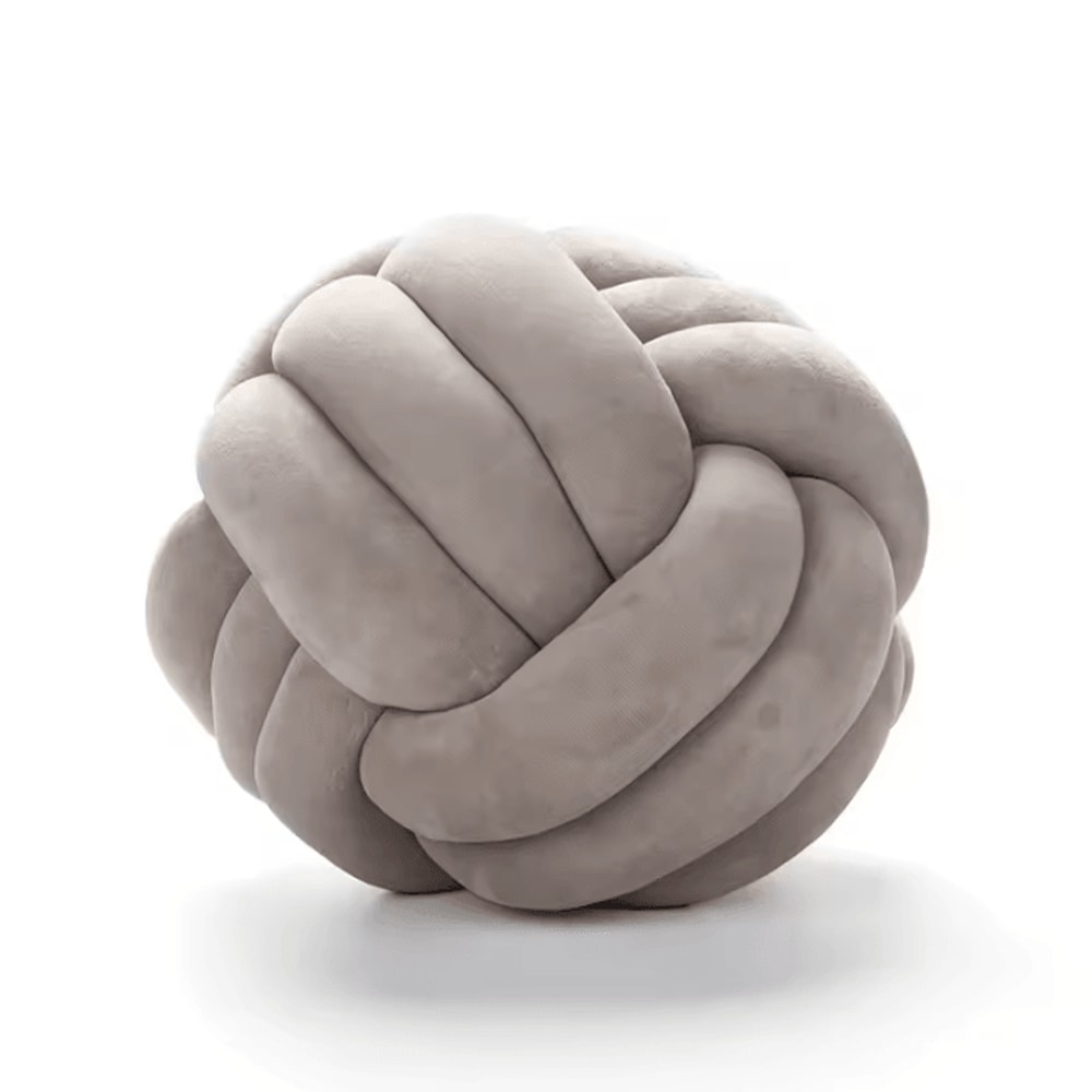 KnotAura 9x9Inch Round Knot Throw Pillow Aesthetic Plush Decorative Cushion For Sofa Home 12