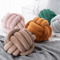 KnotAura 9x9Inch Round Knot Throw Pillow Aesthetic Plush Decorative Cushion For Sofa Home 1