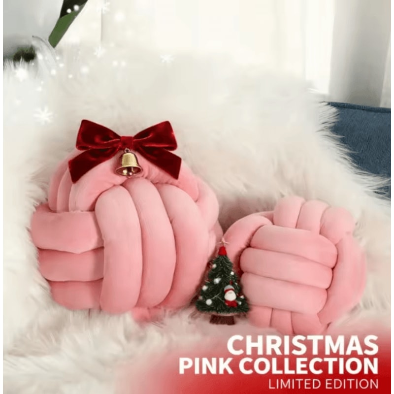 BohoKnot 9x9Inch Braided Knot Ball Cushion Luxury Tassel Throw Pillow For Sofa Home Decor 0