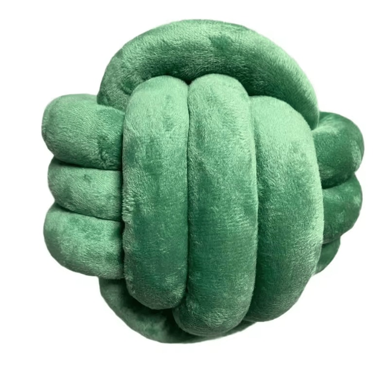 BohoKnot 9x9Inch Braided Knot Ball Cushion Luxury Tassel Throw Pillow For Sofa Home Decor 9