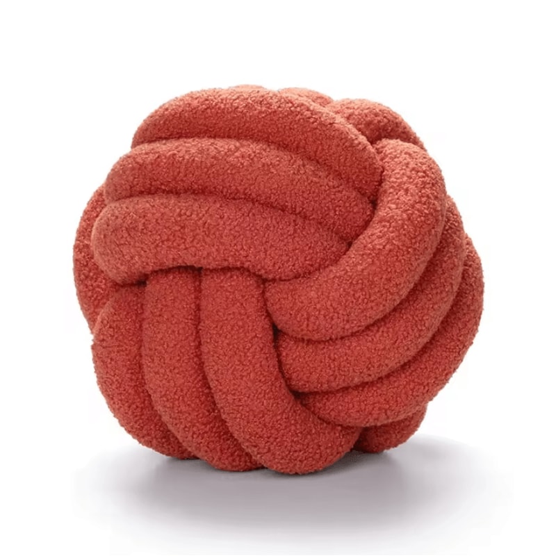BohoLux Knotted Ball Throw Pillow Decorative Plush Cushion For Sofa Bed Home Decor 9
