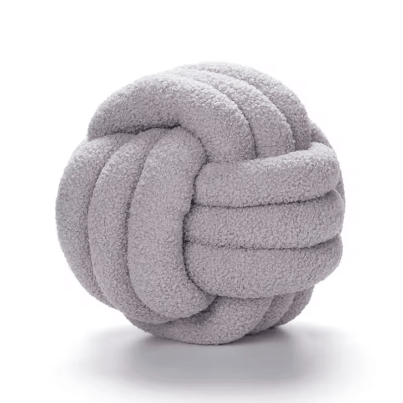 BohoLux Knotted Ball Throw Pillow Decorative Plush Cushion For Sofa Bed Home Decor 10