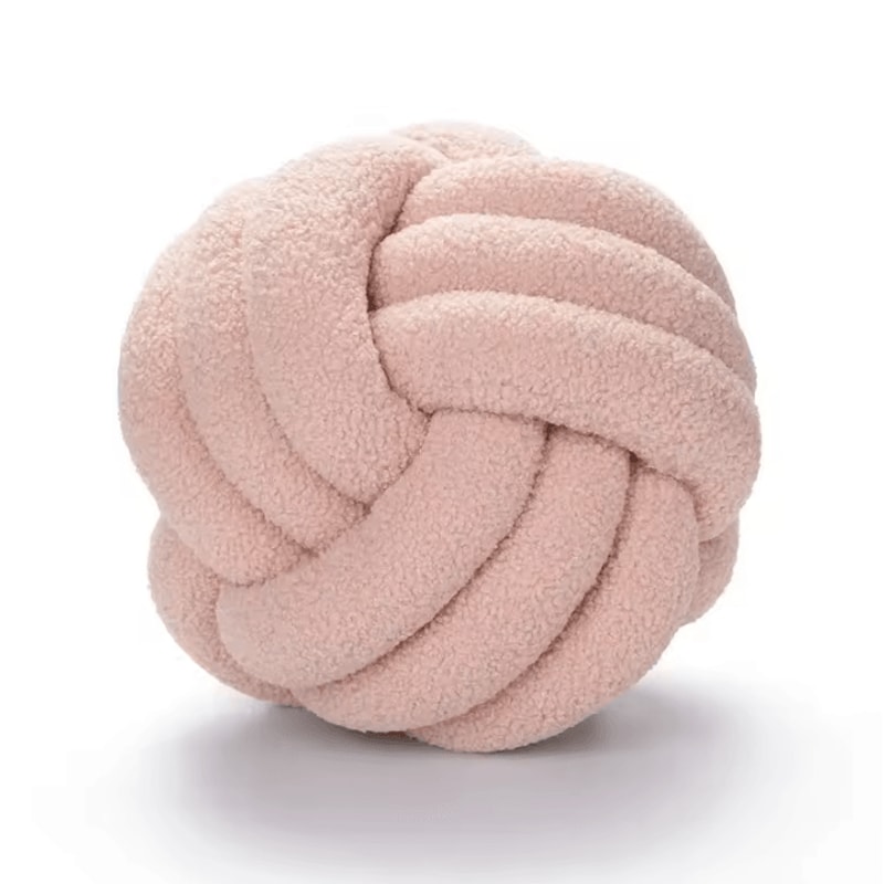 BohoLux Knotted Ball Throw Pillow Decorative Plush Cushion For Sofa Bed Home Decor 11