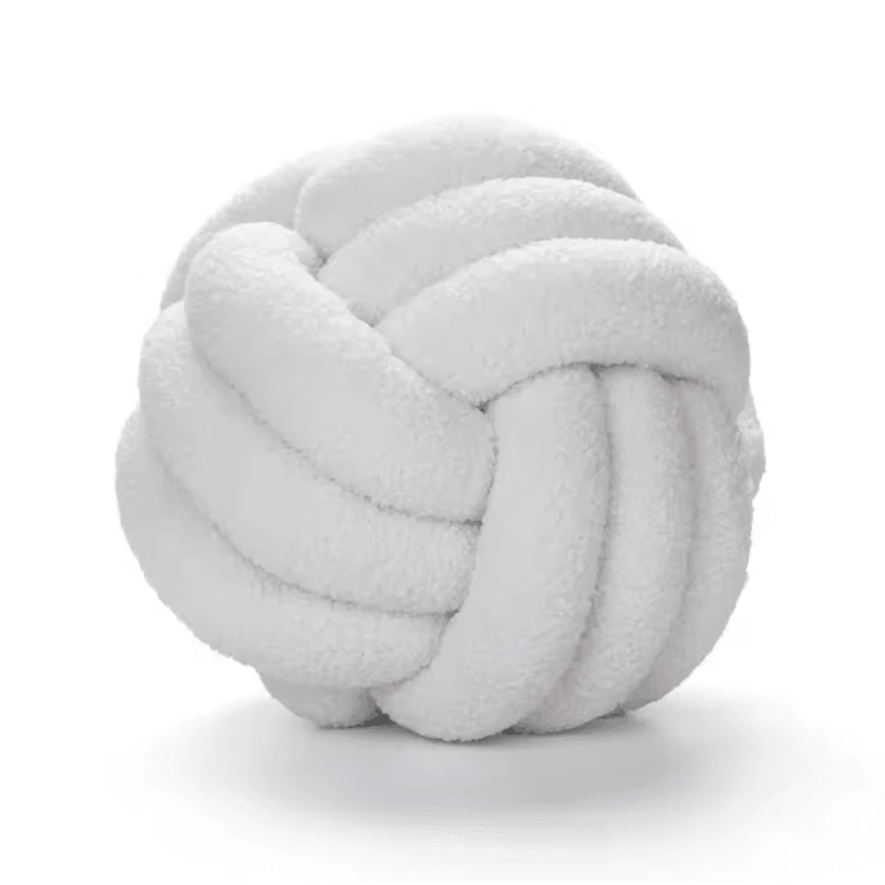 BohoLux Knotted Ball Throw Pillow Decorative Plush Cushion For Sofa Bed Home Decor 6