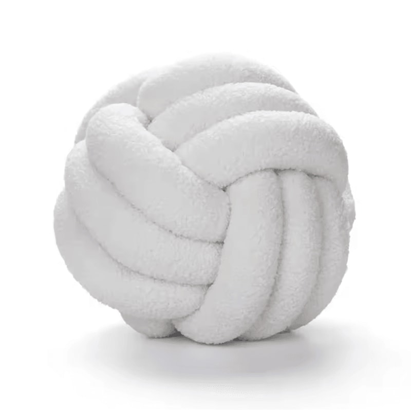 BohoLux Knotted Ball Throw Pillow Decorative Plush Cushion For Sofa Bed Home Decor 6