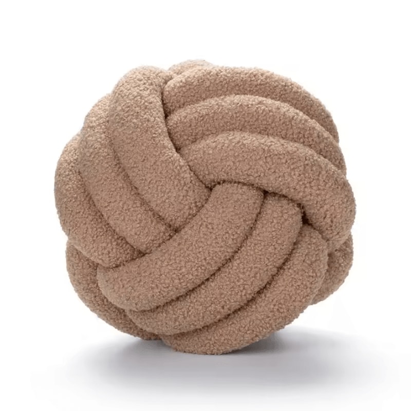 BohoLux Knotted Ball Throw Pillow Decorative Plush Cushion For Sofa Bed Home Decor 8