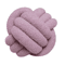 CozyKnot Woven Ball Cushion With Backrest Plush Round Decorative Pillow For Sofa Bed 9