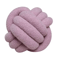CozyKnot Woven Ball Cushion With Backrest Plush Round Decorative Pillow For Sofa Bed 9