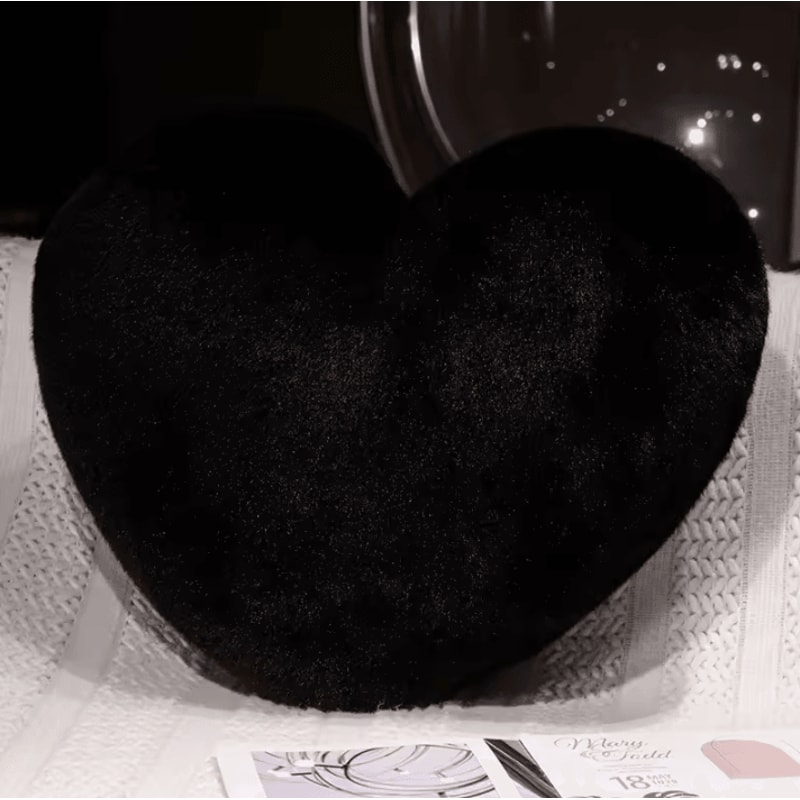 HeartFur Nordic HeartShaped Cushion Soft Solid Color Throw Pillow For Sofa Bed 8