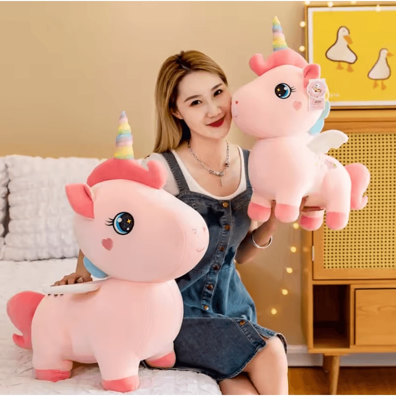 UnicornDream Plush Anime Unicorn Pillow Cute Embroidery Pony Cushion For Room Birthday Gift 2