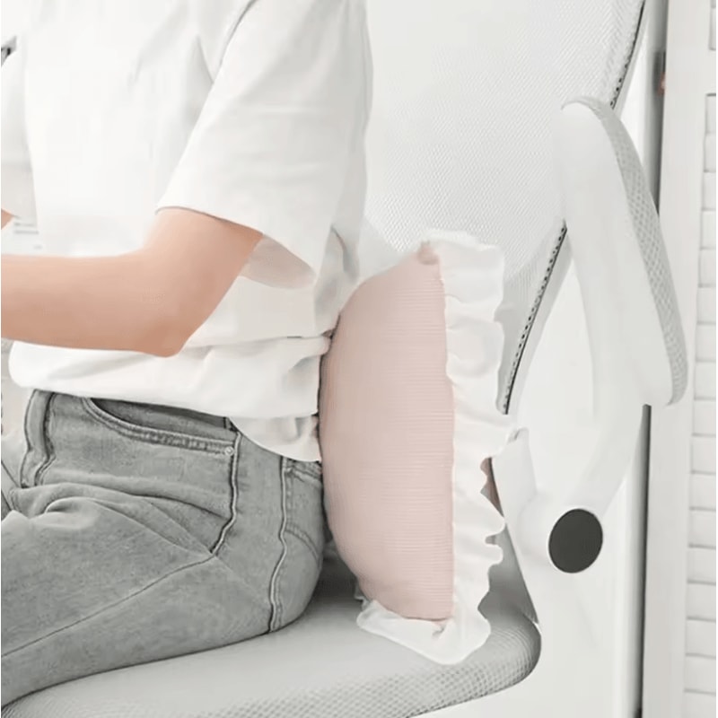 BowBliss Plush Decorative Sofa Pillow Pink Bow Lace Cushion For Bed Car Home Comfort 2