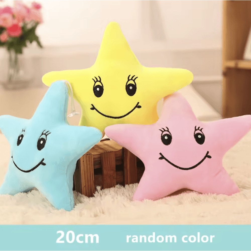 DreamSky Plush Moon Star Pillow Set 20 Cm 79 In Soft CloudShaped Cushions For Kids Room Decor 7