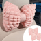 PinkJoy Plush Car Neck Lumbar Pillow Cute Bowknot Headrest Support For Car Interior Comfort 3