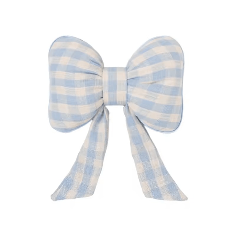 PinkBloom Plush Car Neck Rest Pillow Bowknot Car Headrest Cushion For Women 6