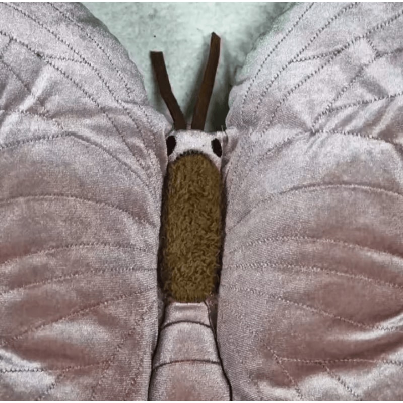 ButterflyDream Plush Decorative Throw Pillow Pink Butterfly Cushion For Couch Bed 2