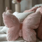 ButterflyCharm Plush Butterfly Shape Pillow Soft Pink Chair Bedside Cushion For Home Decor 5