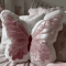 ButterflyCharm Plush Butterfly Shape Pillow Soft Pink Chair Bedside Cushion For Home Decor 6