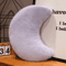 LunaLove Plush Moon Heart Pillow Pink StarPattern Cushion For Sofa Valentines Decor 12