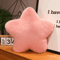 LunaLove Plush Moon Heart Pillow Pink StarPattern Cushion For Sofa Valentines Decor 5