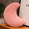 LunaLove Plush Moon Heart Pillow Pink StarPattern Cushion For Sofa Valentines Decor 6