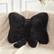DustyBow Plush Decorative Bow Pillow Soft Faux Rabbit Fur 12 Throw Cushion For Aesthetic Home Deco 6