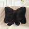 DustyBow Plush Decorative Bow Pillow Soft Faux Rabbit Fur 12 Throw Cushion For Aesthetic Home Deco 6