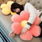BlossomSix Plush Flower Cushion Pillow 138 By 157 In Pink SixPetal Seat Pillow For Kids Room Bay 3