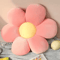 BlossomElite Plush Flower Cushion Pillow Pink SixPetal Seat Pillow For Bedroom Bay Window Decor 5