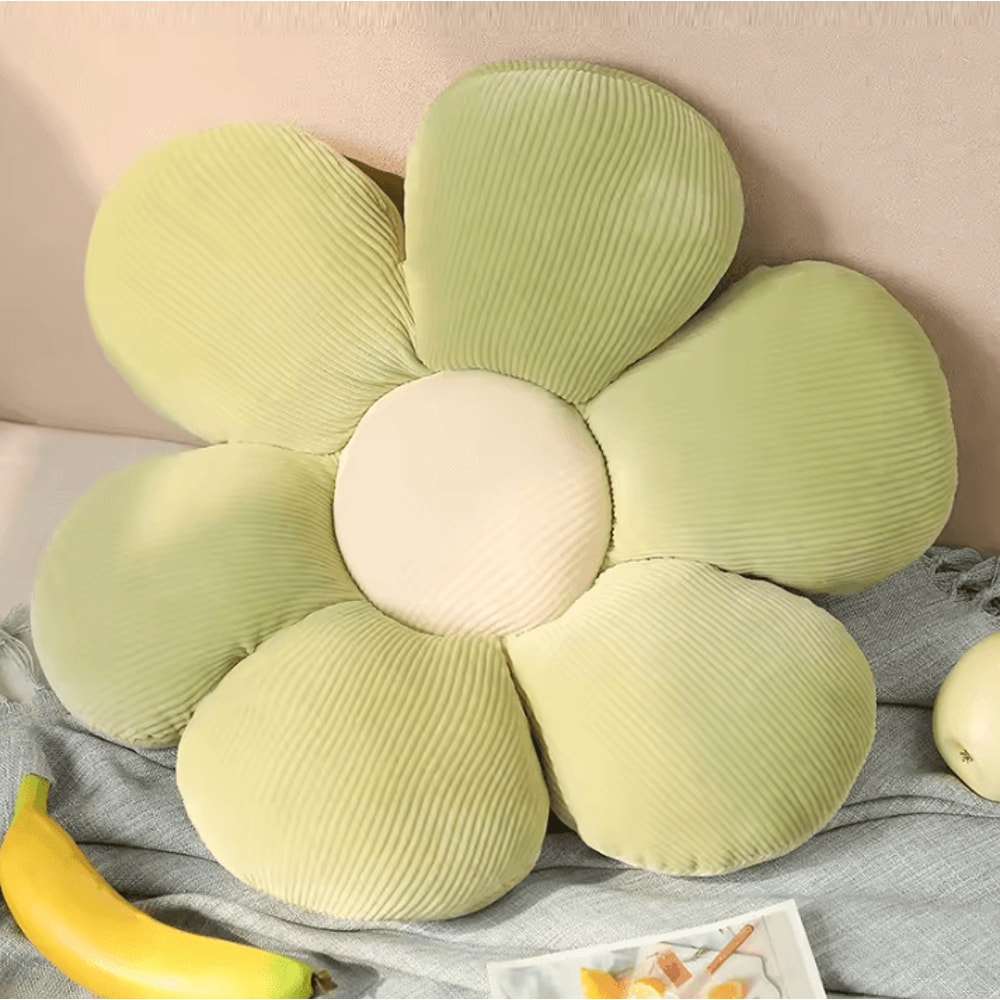 BlossomElite Plush Flower Cushion Pillow Pink SixPetal Seat Pillow For Bedroom Bay Window Decor 7