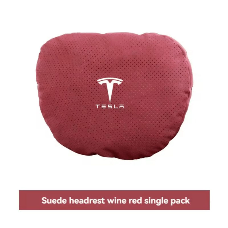 TeslaDrive Plush Car Neck Pillow Universal Headrest Support Cushion For Model 3YSX Interior Access 6