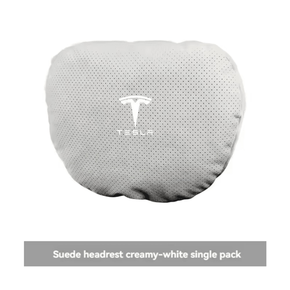 TeslaDrive Plush Car Neck Pillow Universal Headrest Support Cushion For Model 3YSX Interior Access 8
