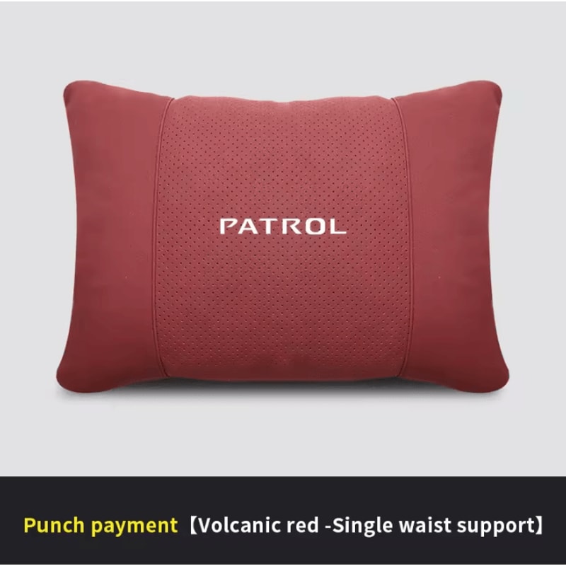 PatrolComfort 5Color Car Headrest Lumbar Pillow Soft Neck Waist Support Cushion For Nissan Patro 13