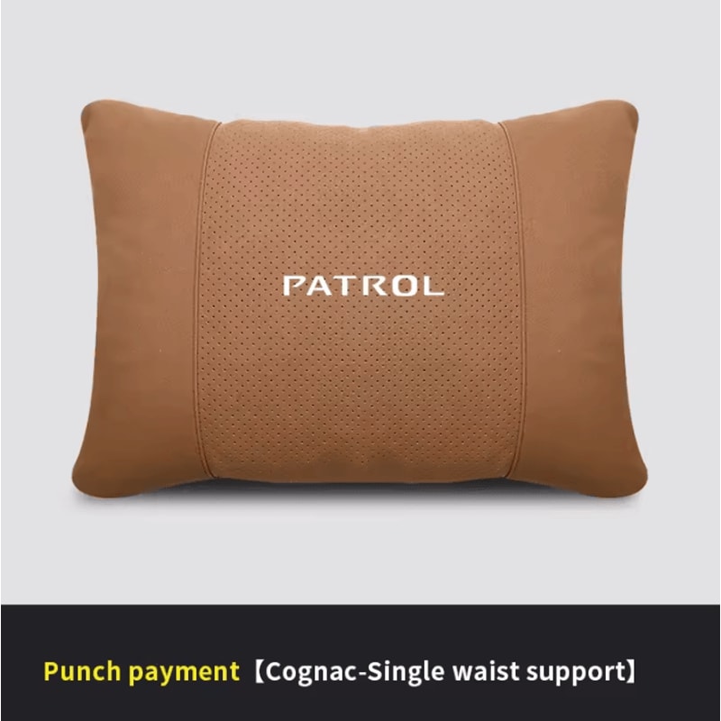 PatrolComfort 5Color Car Headrest Lumbar Pillow Soft Neck Waist Support Cushion For Nissan Patro 14