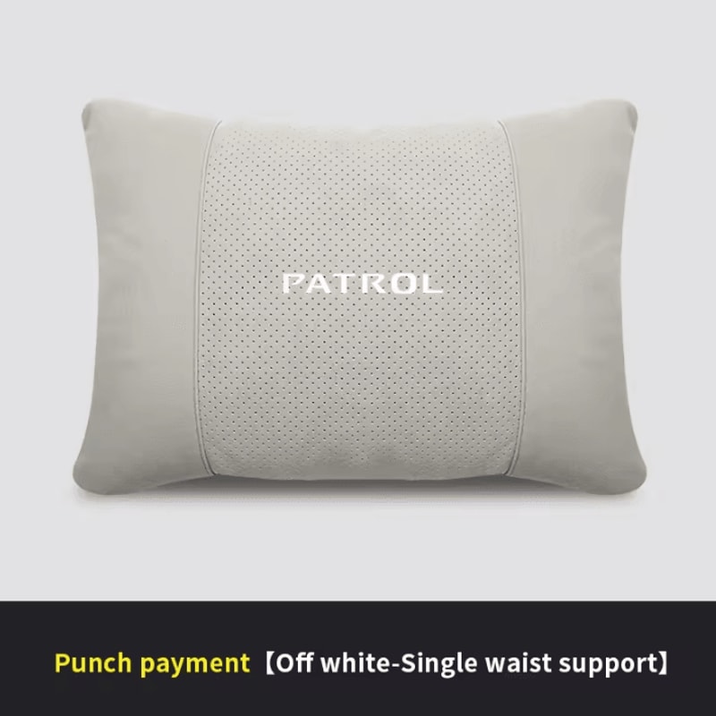 PatrolComfort 5Color Car Headrest Lumbar Pillow Soft Neck Waist Support Cushion For Nissan Patro 15