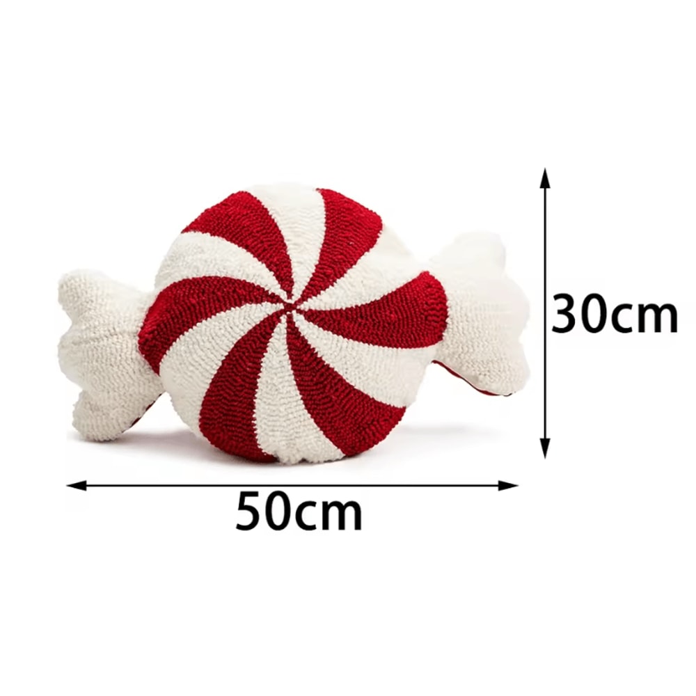 JollyJoy Plush Christmas Cartoon Pillow Red Holiday Cushion For Sofa Living Room Decor 7