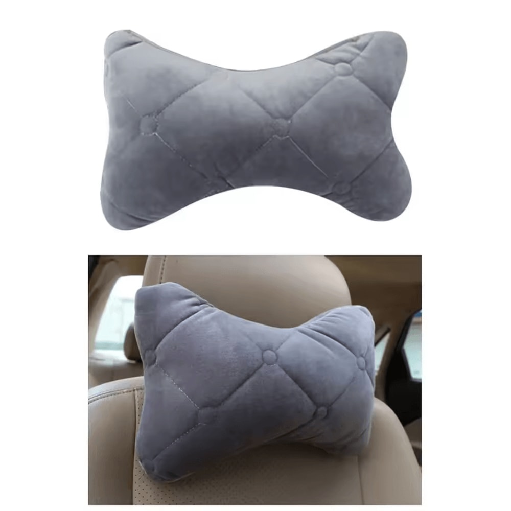 ComfortDrive Memory Car Neck Pillow Breathable Velvet Headrest Support Cushion For Seat Sleep 1