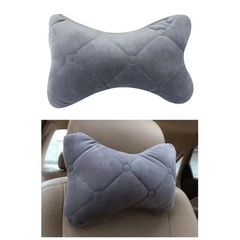 ComfortDrive Memory Car Neck Pillow Breathable Velvet Headrest Support Cushion For Seat Sleep 1