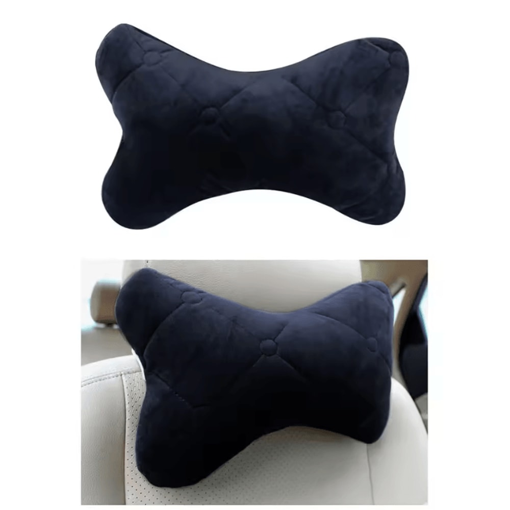 ComfortDrive Memory Car Neck Pillow Breathable Velvet Headrest Support Cushion For Seat Sleep 2