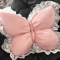 FlutterCharm Princess Butterfly Pillow 217 By 197 In Pink Bow Decorative Sofa Bed Cushion 3