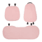 FrostEase Winter Plush Car Seat Cushion Thickened Short Velvet Pink Auto Warm Seat Pad 5