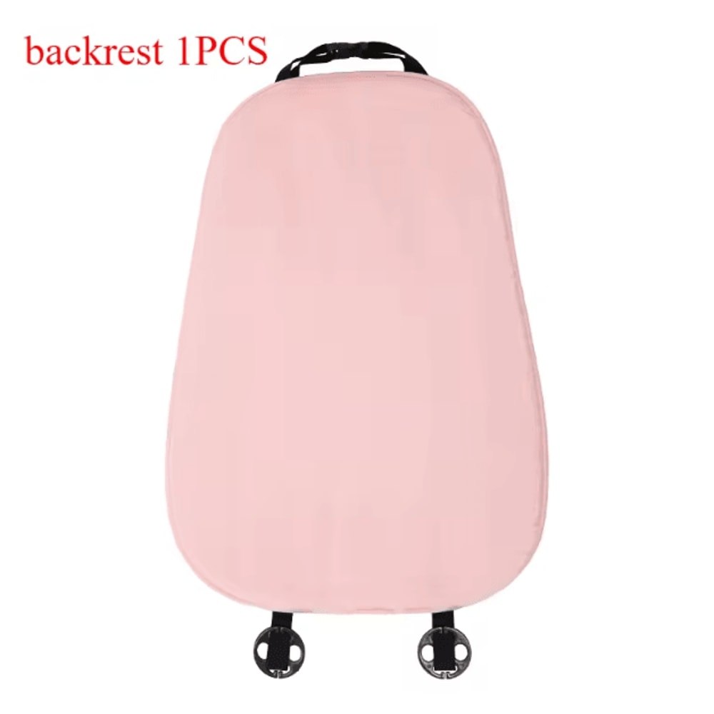 FrostEase Winter Plush Car Seat Cushion Thickened Short Velvet Pink Auto Warm Seat Pad 7