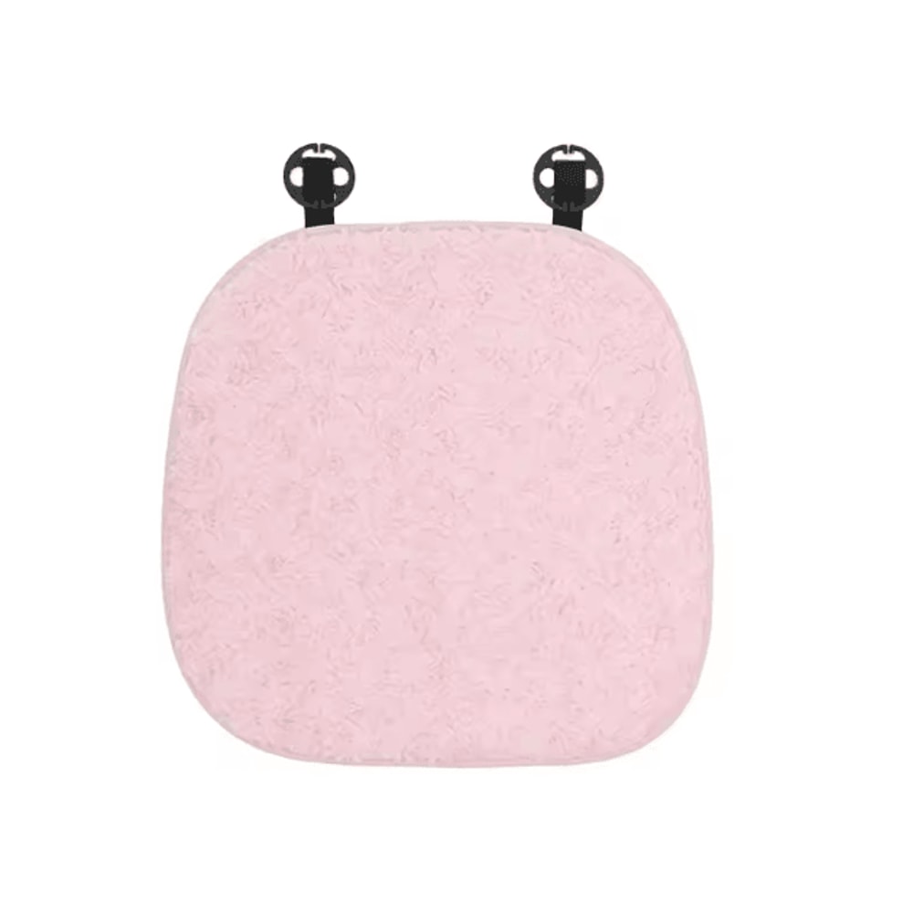 RoseWarm Plush Car Seat Cushion Universal Warm Pink Autumn Winter Comfort Pad 5