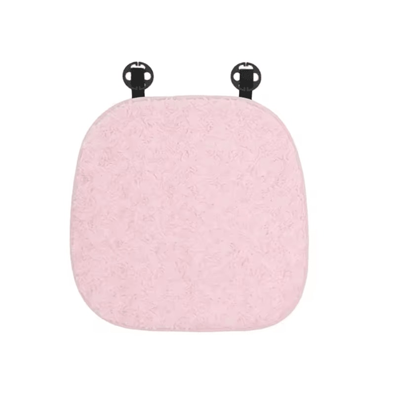 RoseWarm Plush Car Seat Cushion Universal Warm Pink Autumn Winter Comfort Pad 5