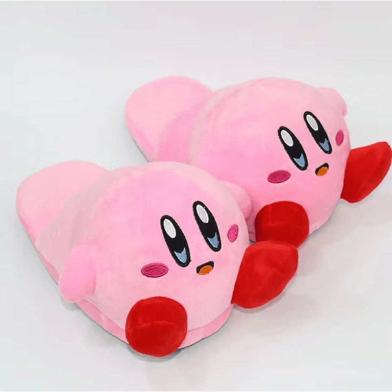 KirbyDream Anime Slippers 138165 In Womens Kawaii Winter Warm Indoor Soft Cartoon Bedroom Shoes 2